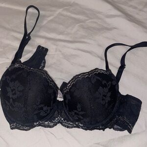 VS Black/Silver Bra 34B